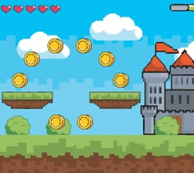 a screenshot from the runners online game